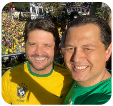 Major Vitor Santos com André do Prado