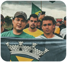 Major Vitor Santos na Caminhada pela Liberdade