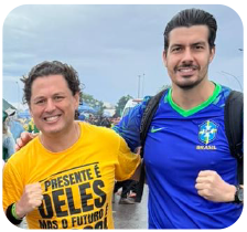Major Vitor Santos com Lucas Gagliardi
