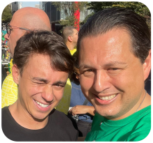Major Vitor Santos com Nikolas Ferreira